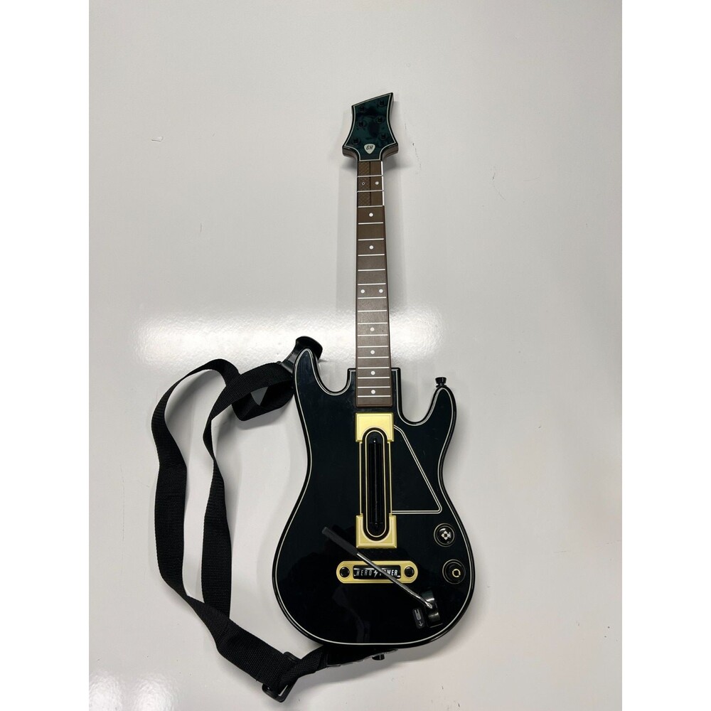 ACTIVISION GUITAR HERO POWER WIRELESS GUITAR XBOX 360 PS3 NO DONGLE W/ STRAP